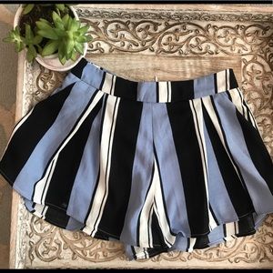 Striped Flowy Shorts